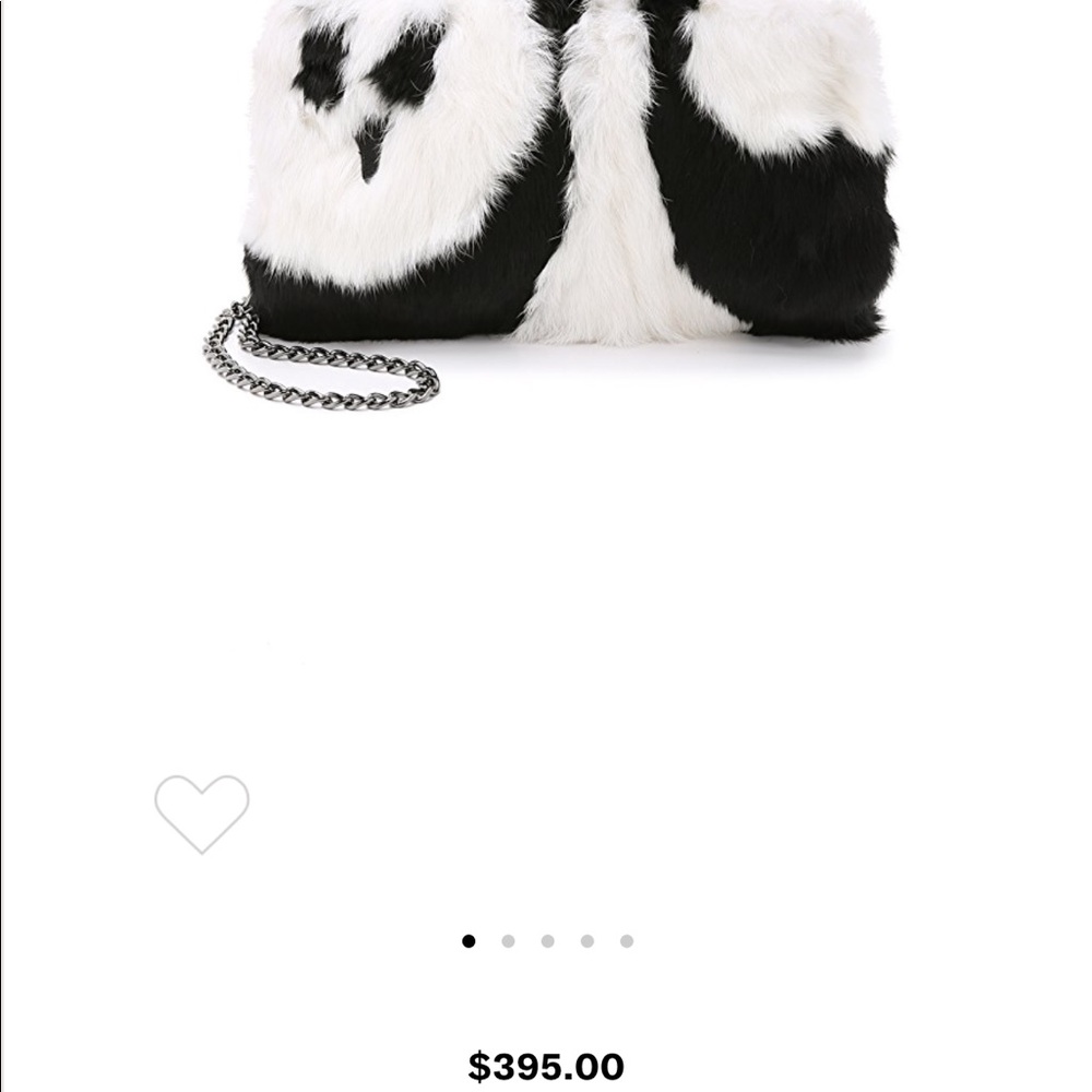 New Authentic Alice + Olivia fur panda bag